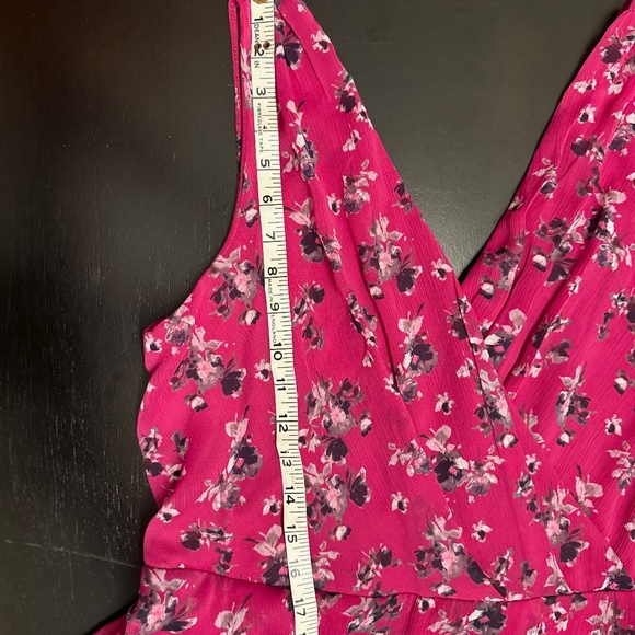 NWT DKNY Pink Asymmetrical Faux Wrap Sundress - Size 16 - Picture 7 of 10